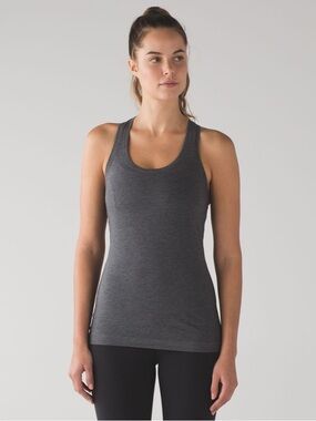 Lululemon Cool Racerback II (Pima)
Heathered Pitch Grey 12